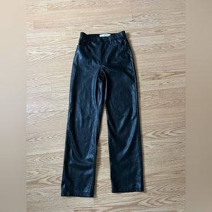 Hollister Black Leather Pants